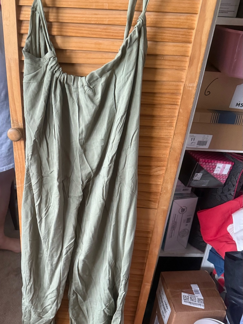 Zenana Outfitters Olive Green Ankle Jumpsuit